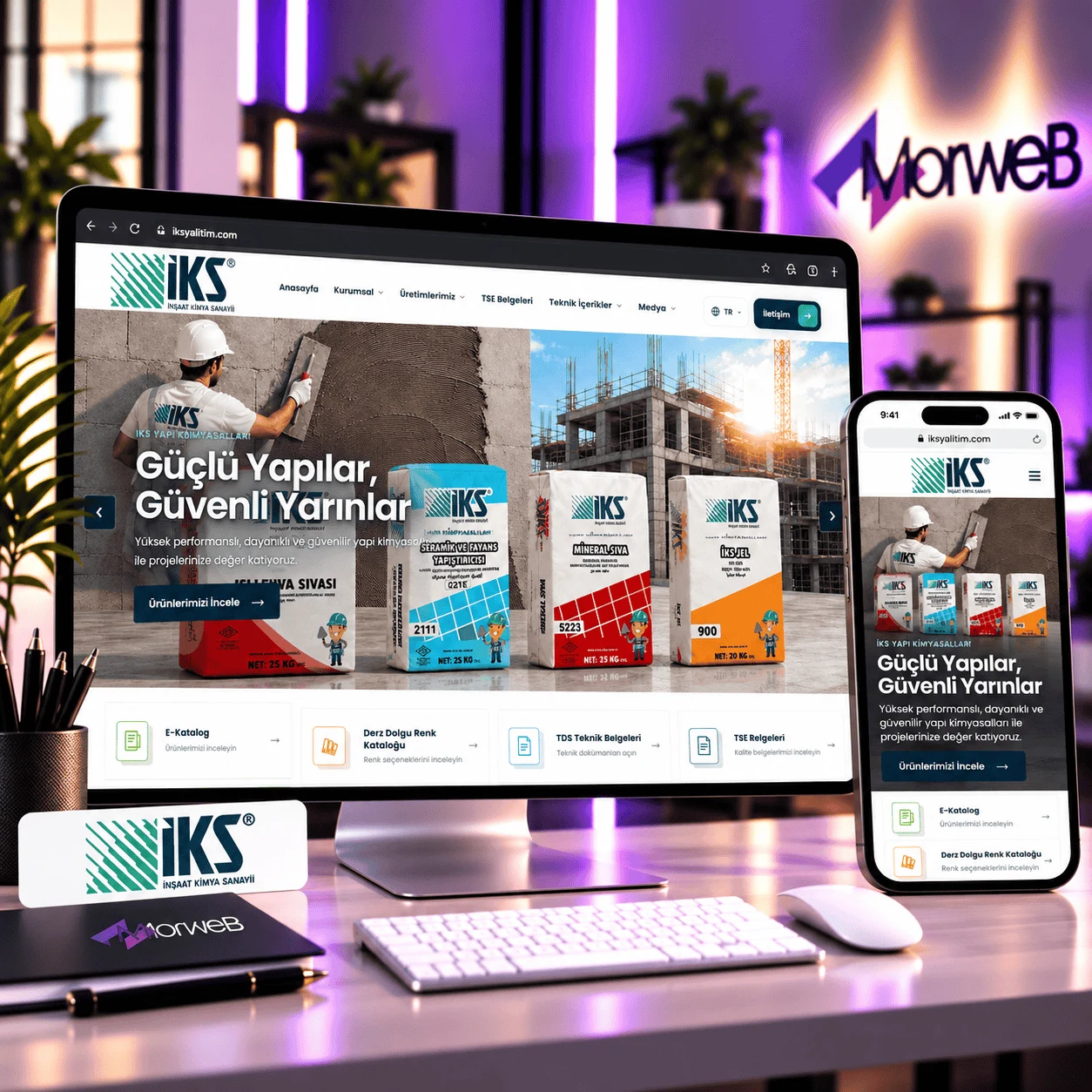 İKS Yalıtım web sitesi çalışması