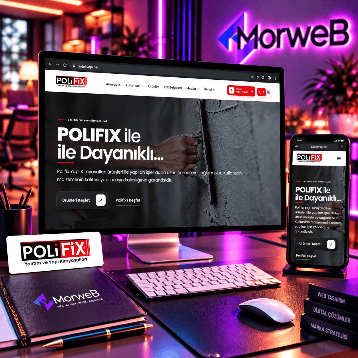 Polifix Yapı Kimyasalları web sitesi çalışması